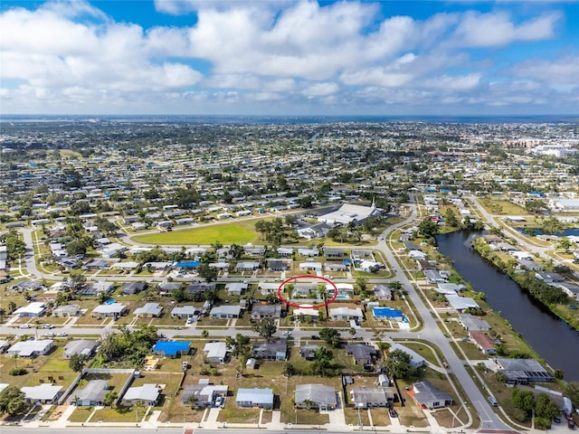 22062 Marshall Ave, Port Charlotte, FL 33952 - view of property location featuring a large body of water and nearby suburban area
