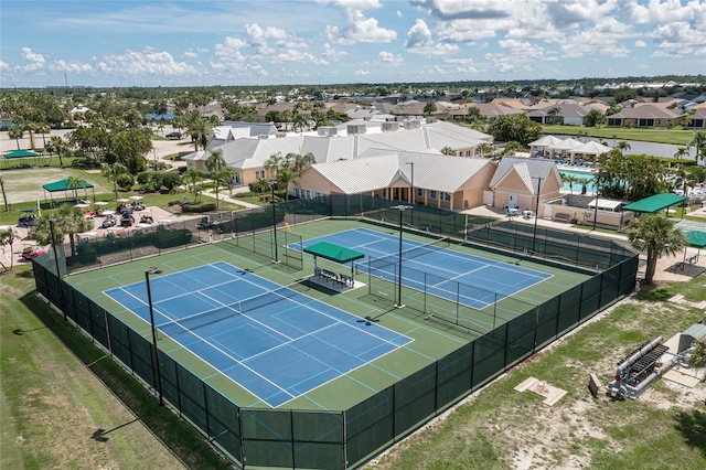 view of tennis court