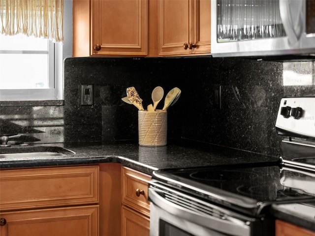 kitchen featuring tasteful backsplash, sink, exhaust hood, and appliances with stainless steel finishes