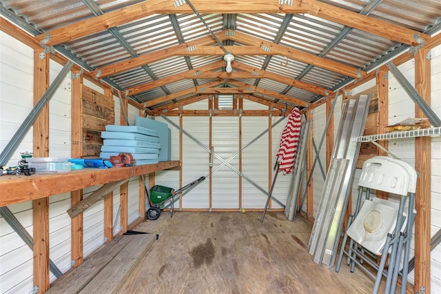 view of storage room