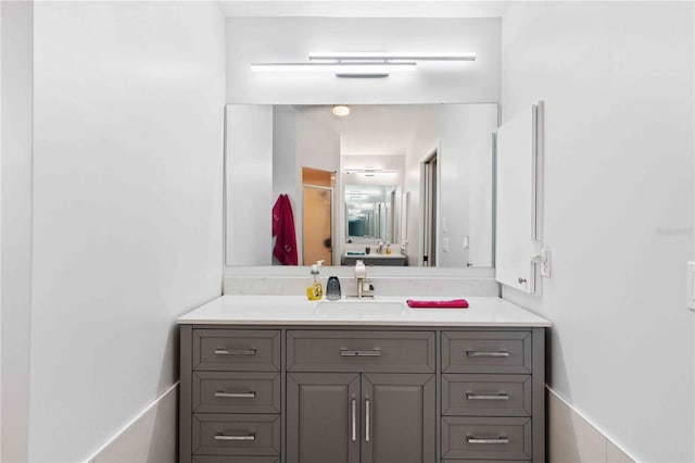 bathroom featuring vanity