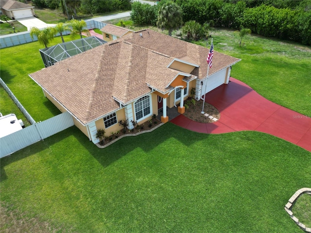 birds eye view of property