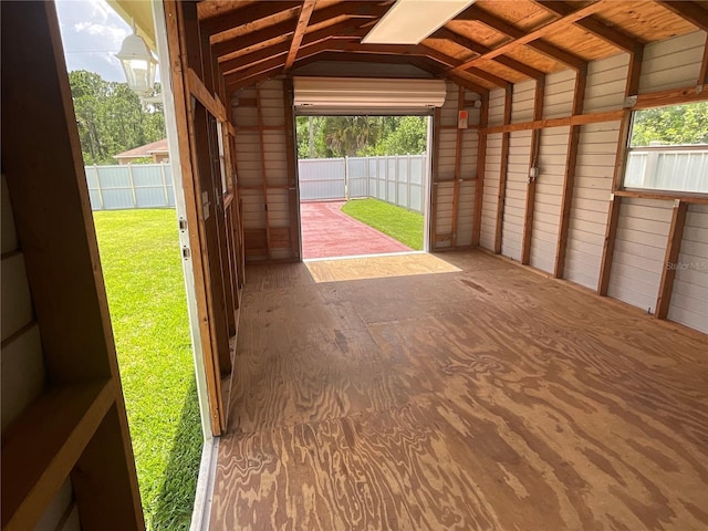 view of storage room