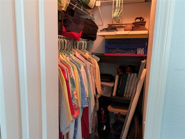 view of closet