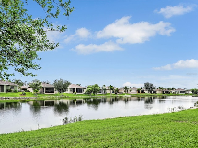 water view with a residential view