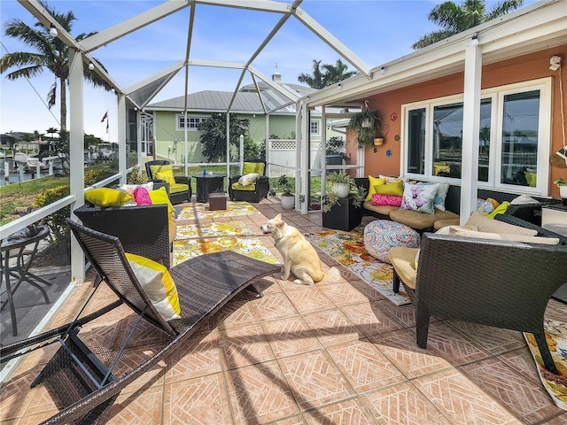 view of sunroom / solarium