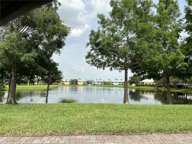 view of water feature