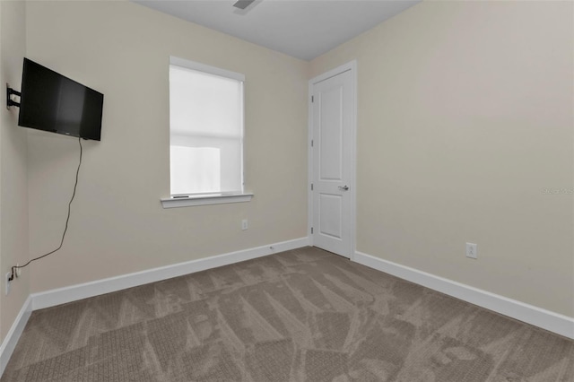 view of carpeted empty room