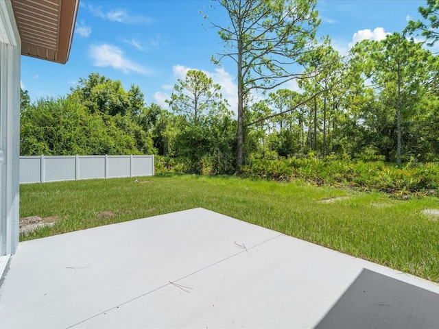 view of patio with fence