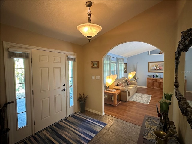 entryway featuring tile patterned flooring