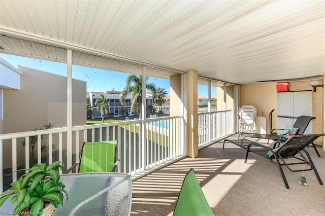 view of sunroom / solarium