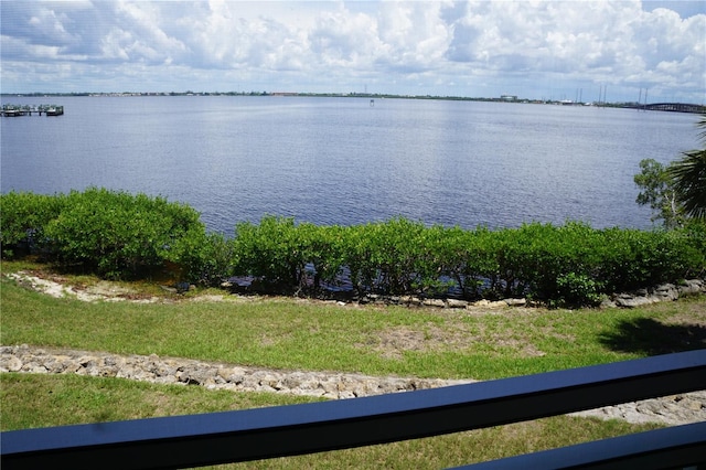 view of water feature