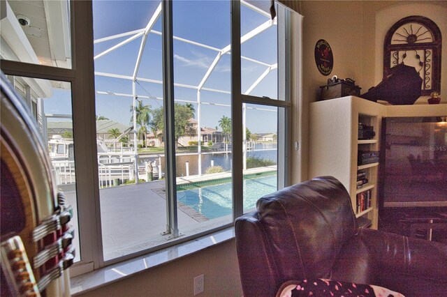 interior space featuring a wealth of natural light