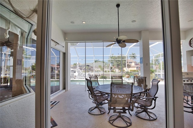 view of sunroom