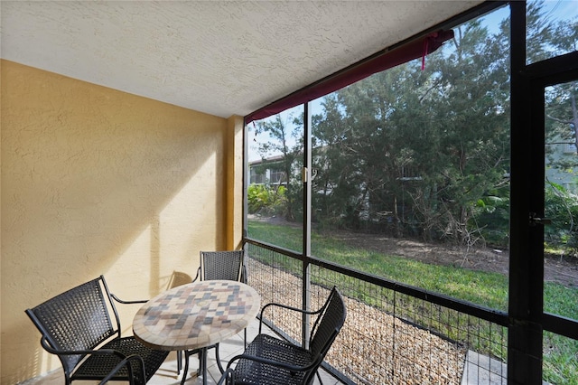 view of sunroom / solarium