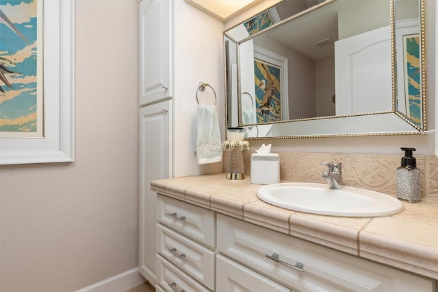 bathroom with vanity