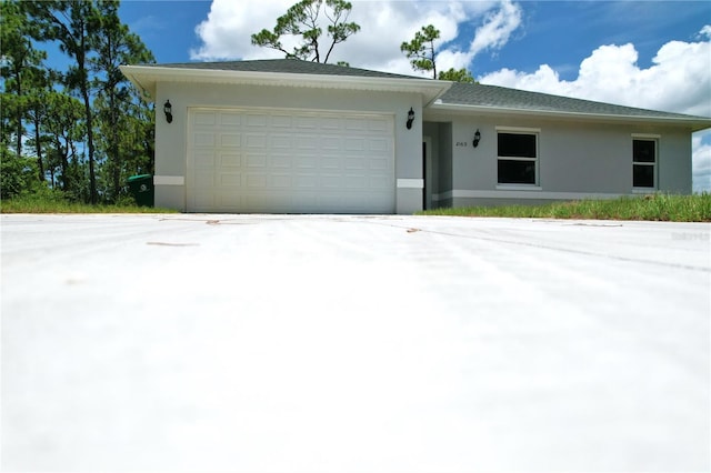 ranch-style house with a garage