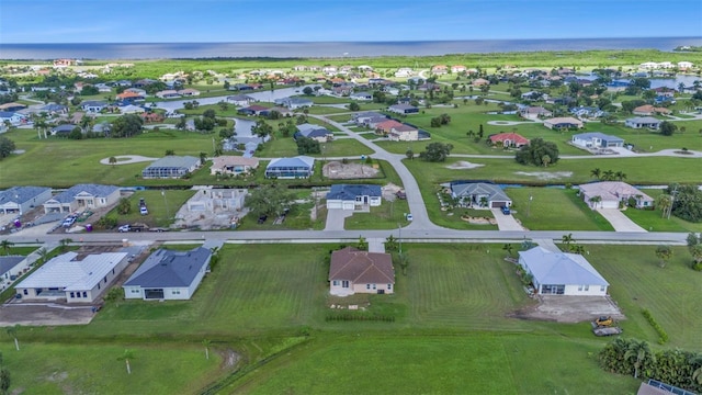 aerial view featuring a residential view