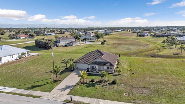 bird's eye view featuring a residential view