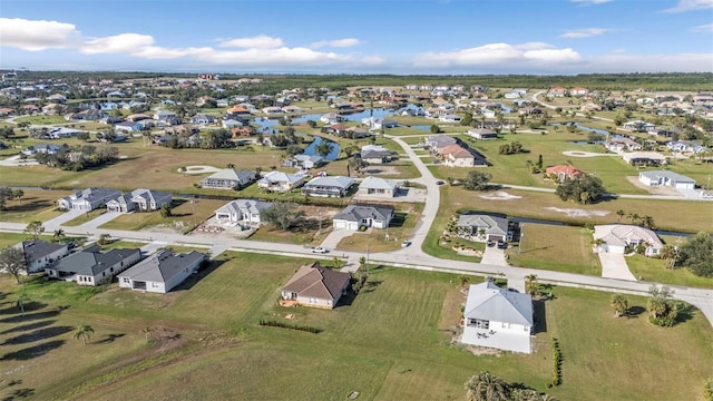 aerial view featuring a residential view