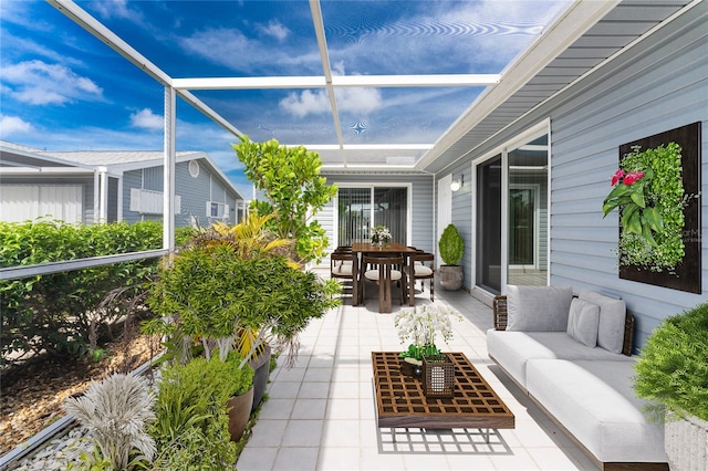 view of sunroom / solarium