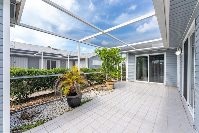 view of sunroom