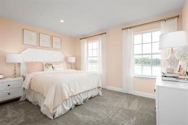 bedroom featuring carpet flooring