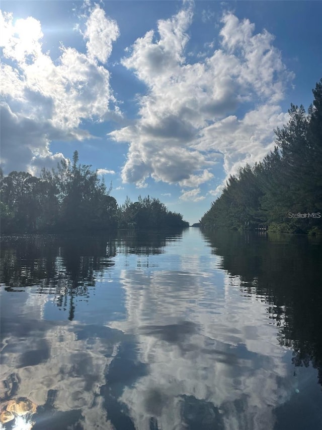 property view of water featuring a view of trees