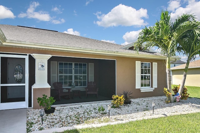 view of front of home