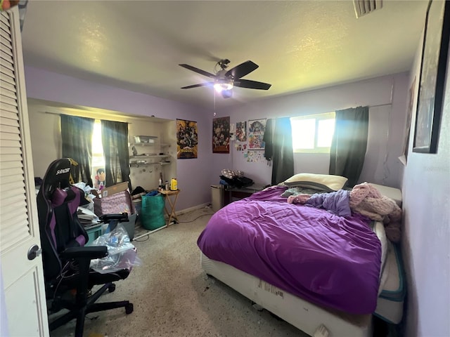 1405 Dorchester St, Port Charlotte, FL 33952 - bedroom featuring a ceiling fan