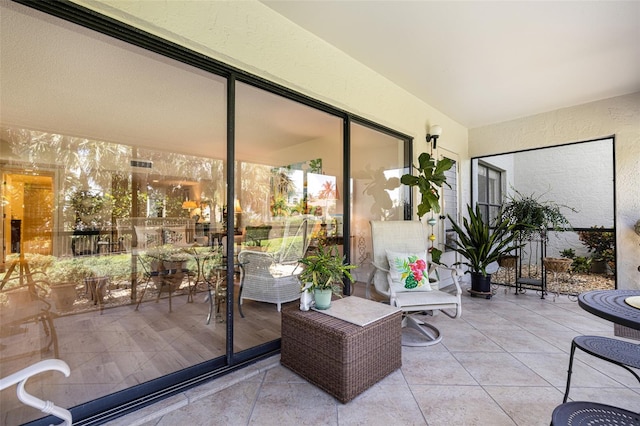 view of sunroom / solarium