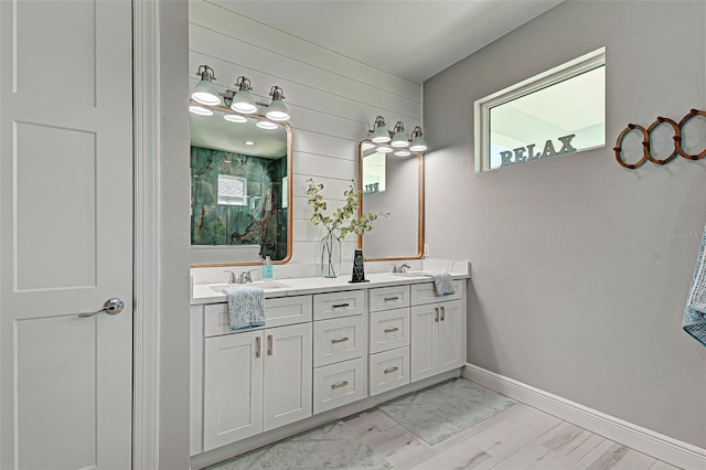 bathroom with vanity