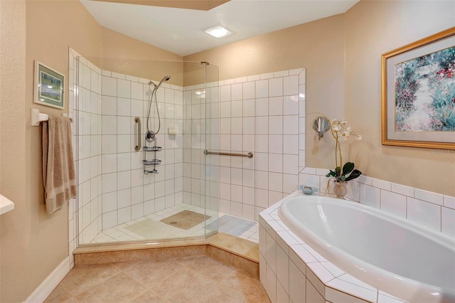 96 Vivante Blvd Unit 96211, Punta Gorda, FL 33950 - full bath featuring a bath, a walk in shower, and tile patterned floors