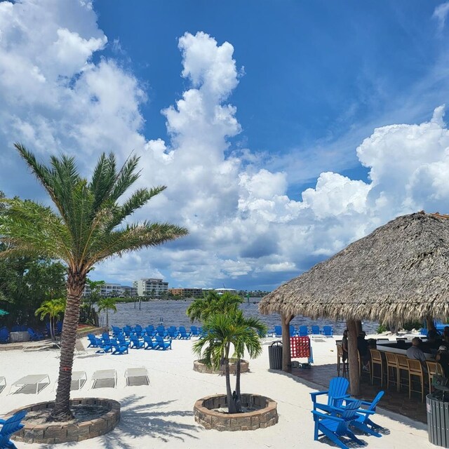 view of pool with a gazebo