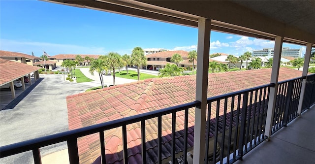 view of balcony