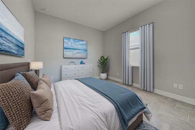 view of tiled bedroom