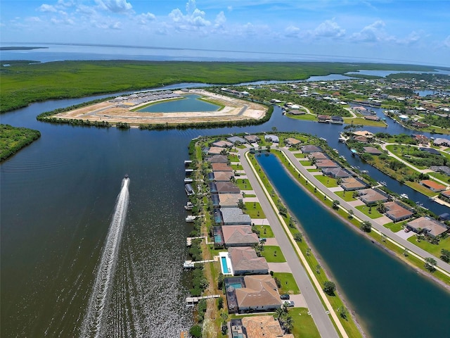 15240 Spanish Point Dr, Port Charlotte, FL 33981 - drone / aerial view with a water view and a residential view