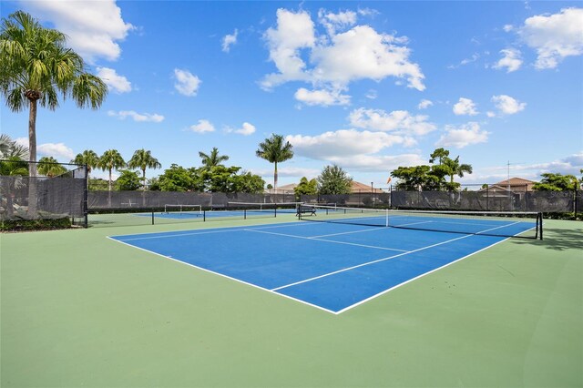 view of tennis court