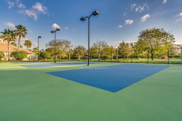 view of sport court