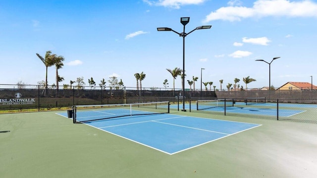 view of tennis court