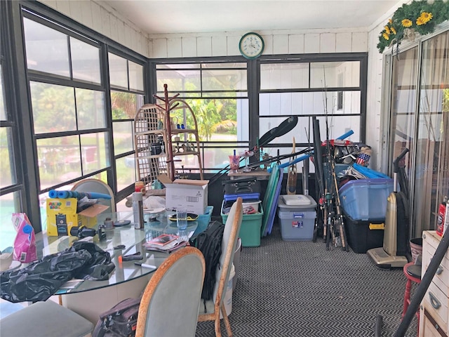 view of sunroom / solarium