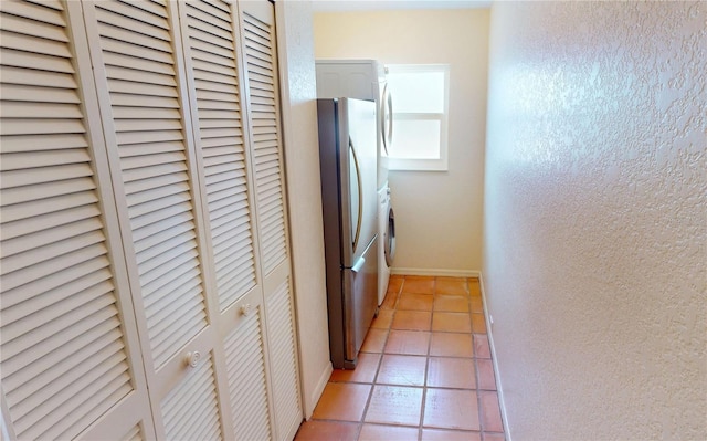 interior space featuring light tile patterned floors