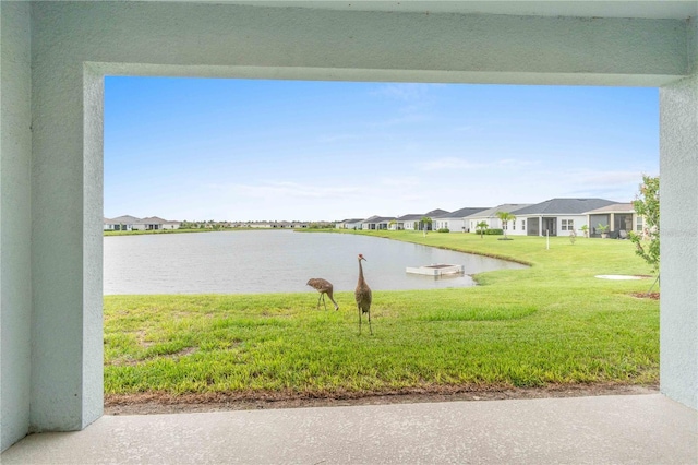 water view with a residential view