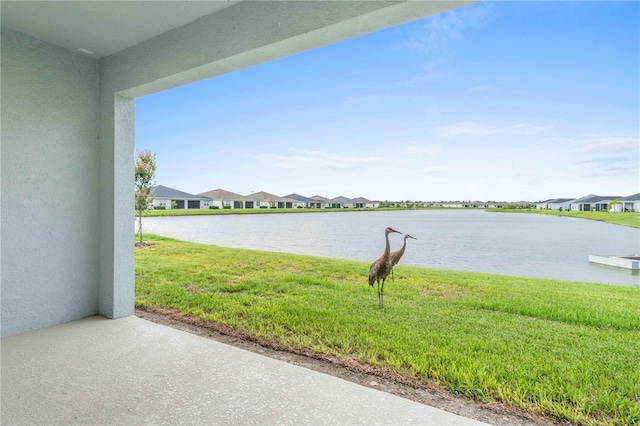 water view with a residential view