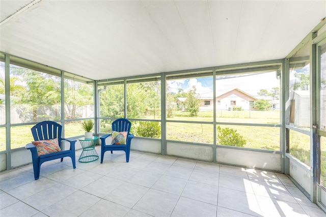 sunroom / solarium with a wealth of natural light