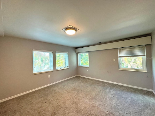 view of carpeted empty room