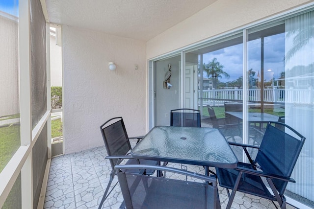 view of sunroom / solarium