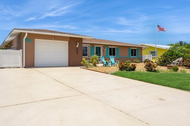 ranch-style house with a garage