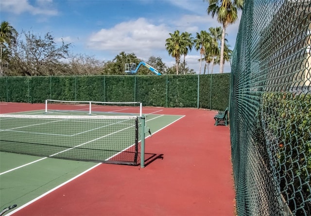 view of tennis court