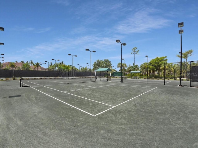 view of tennis court